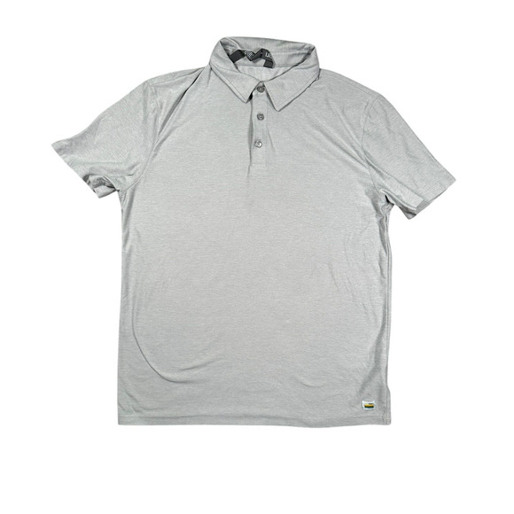 Vuori Other - Vuori Polo Mens Sz Small Grey Golf Strato Tech Performance Hybrid Stretch V188